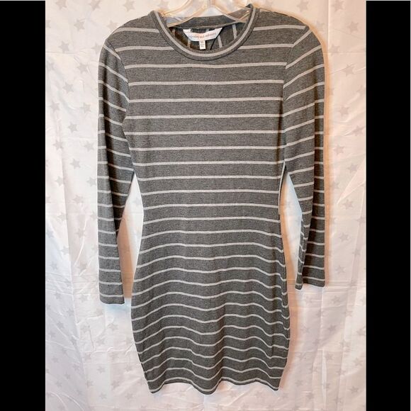 Cupcakes and Cashmere Malbec striped jersey dress in grey - New with tags - Picture 2 of 4